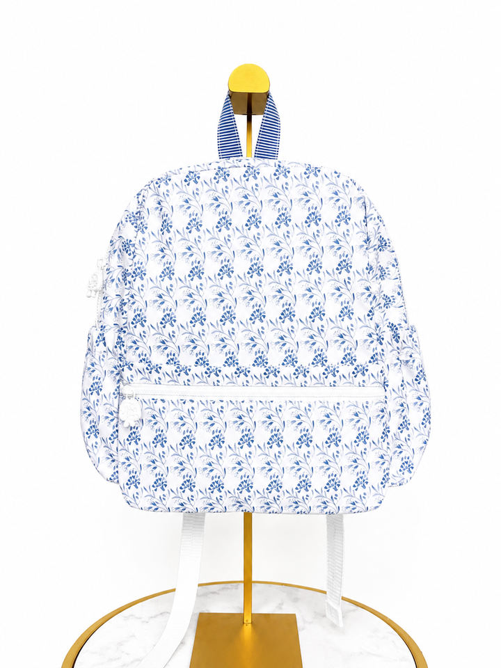 Apple Of My Isla Navy Floral Backpack