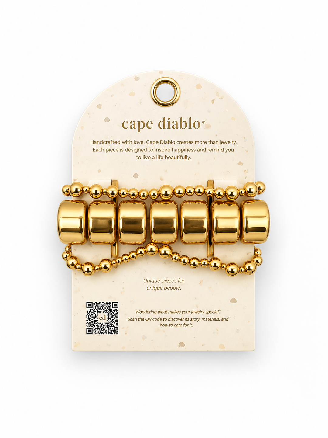 Gold Noir Stretch Apple Watch Band