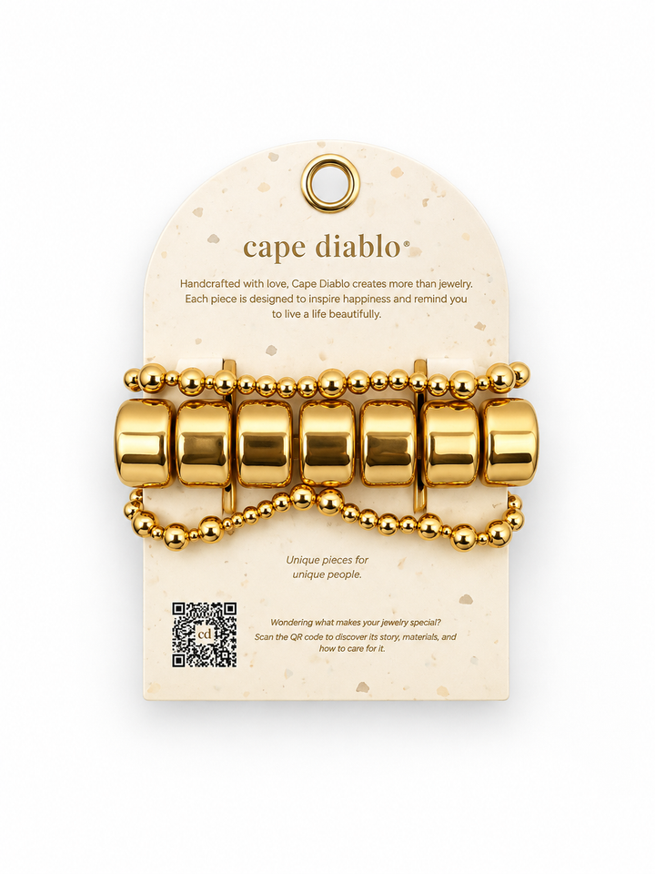 Gold Noir Stretch Apple Watch Band
