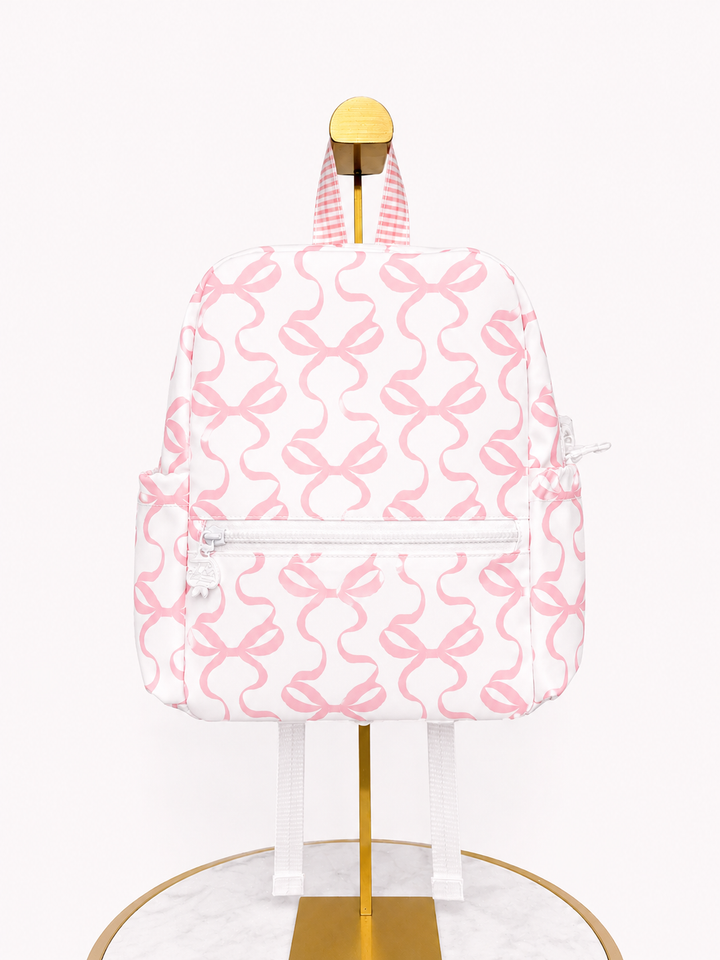 Apple Of My Isla Bows On White Backpack
