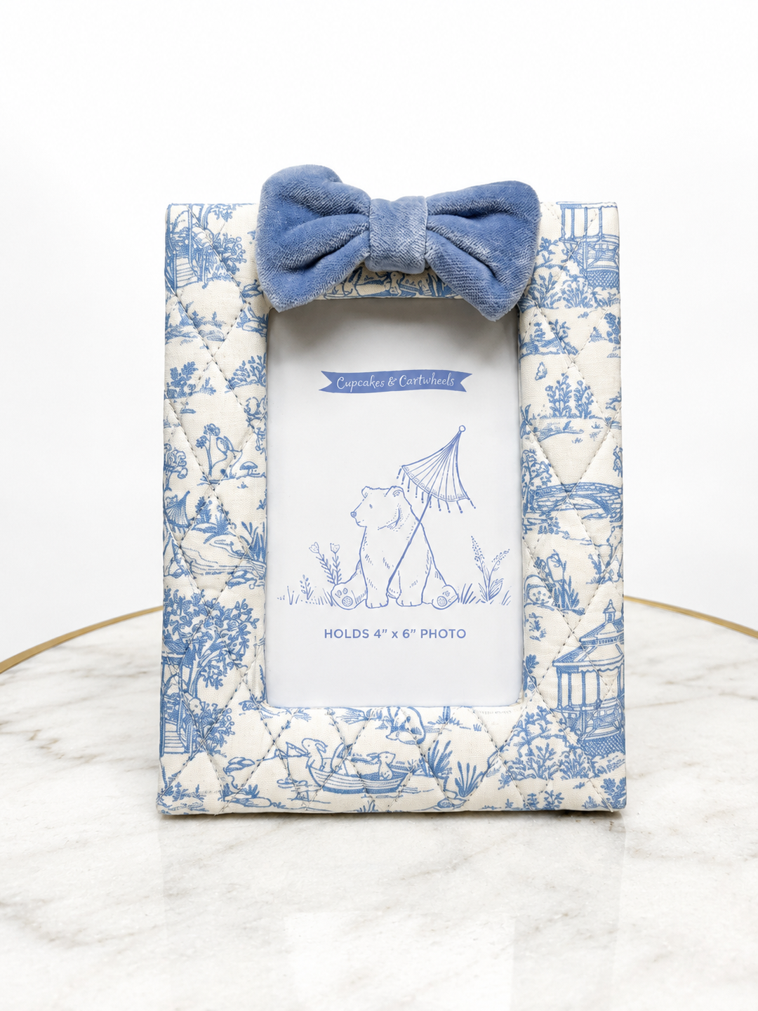 Blue Animal Toile Frame