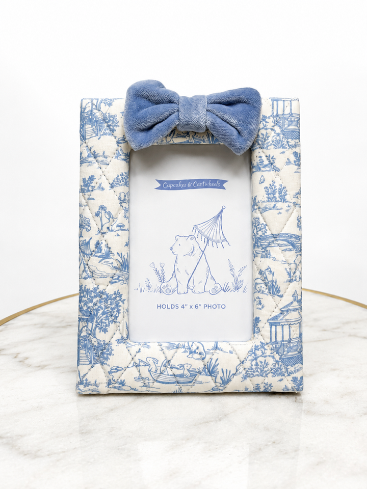 Blue Animal Toile Frame