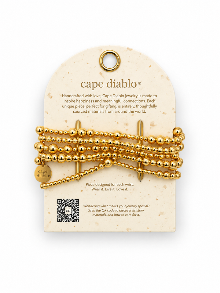 Golden Demure Stretch Apple Watch Band