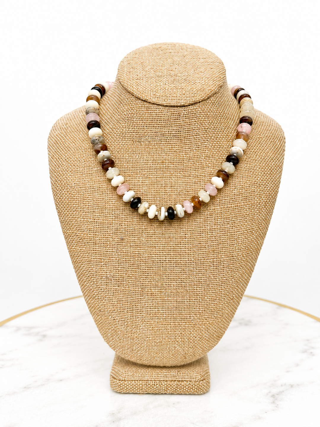 Neutral Beaded Necklace