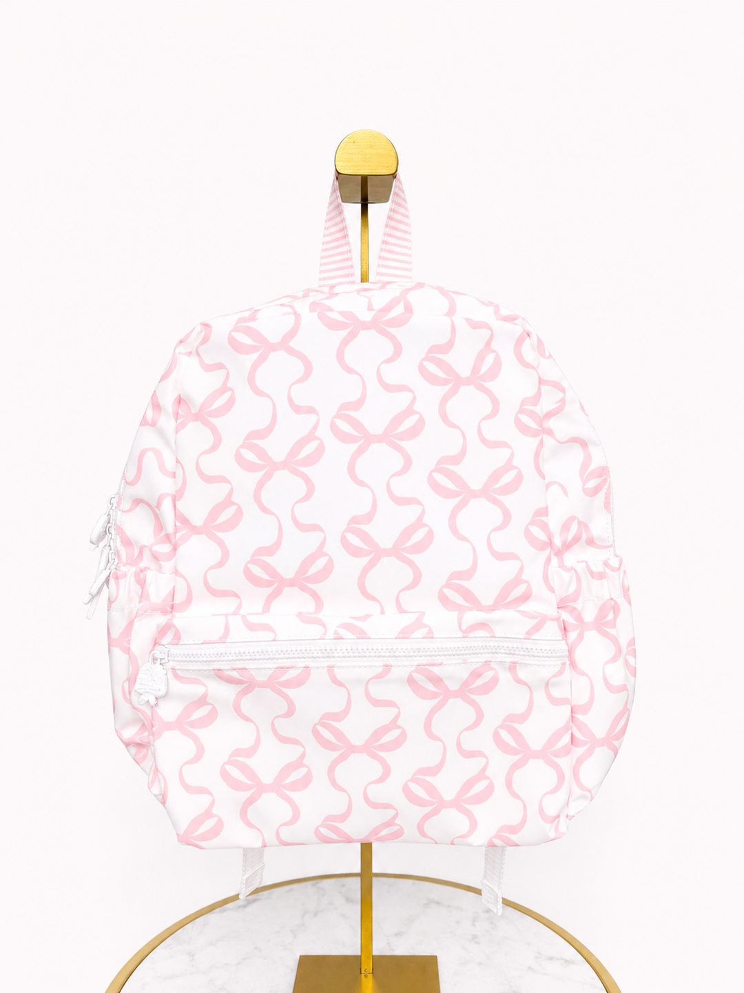 Apple Of My Isla Bows On White Backpack