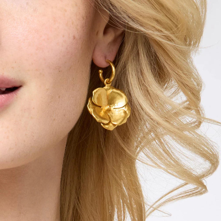 Julie Vos Bloom Hoop &amp; Charm Earrings