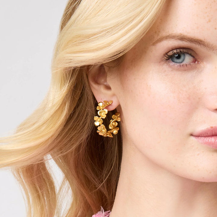 Julie Vos Bloom Hoop Earrings