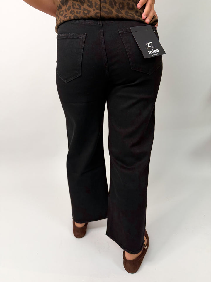 Mica Black Beauty Wide Leg Cropped
