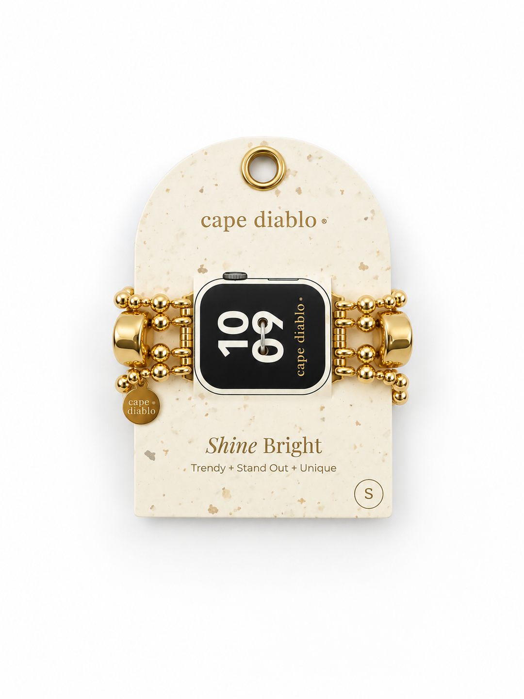 Gold Noir Stretch Apple Watch Band