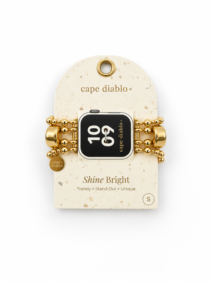 Gold Noir Stretch Apple Watch Band