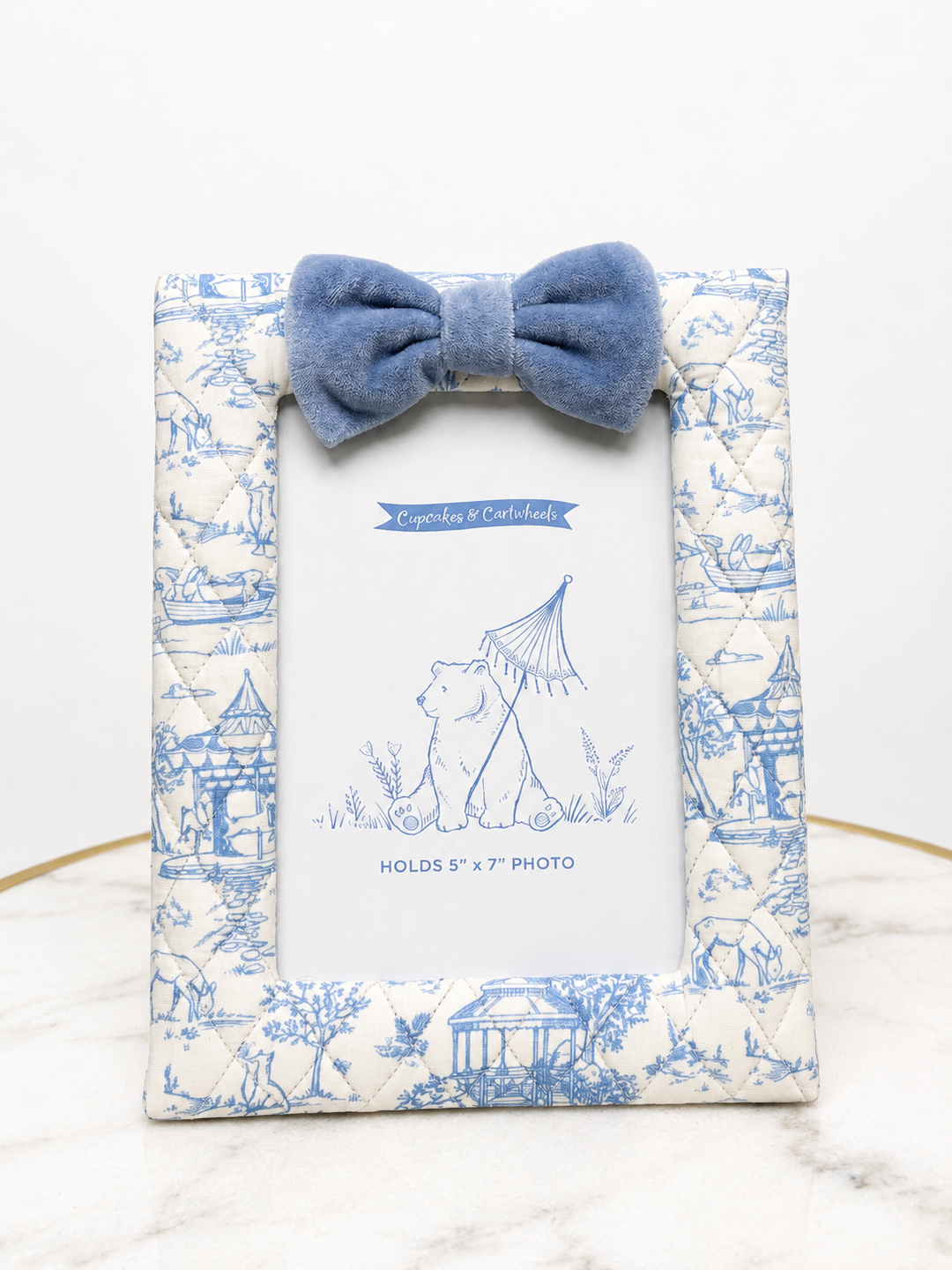 Blue Animal Toile Frame
