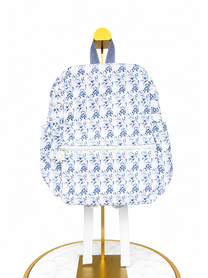 Apple Of My Isla Navy Floral Backpack