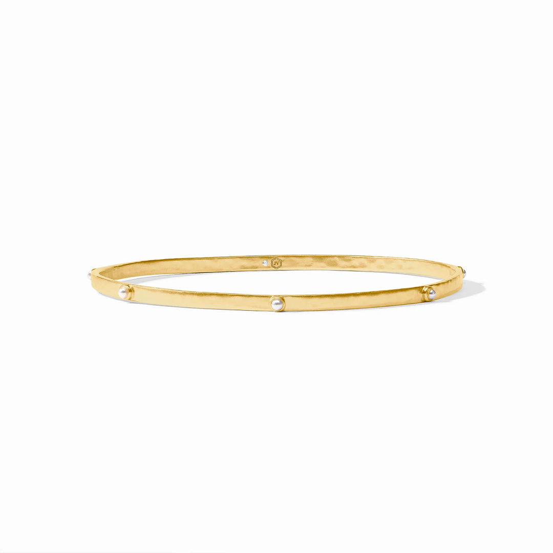 Julie Vos Crescent Stone Bangle
