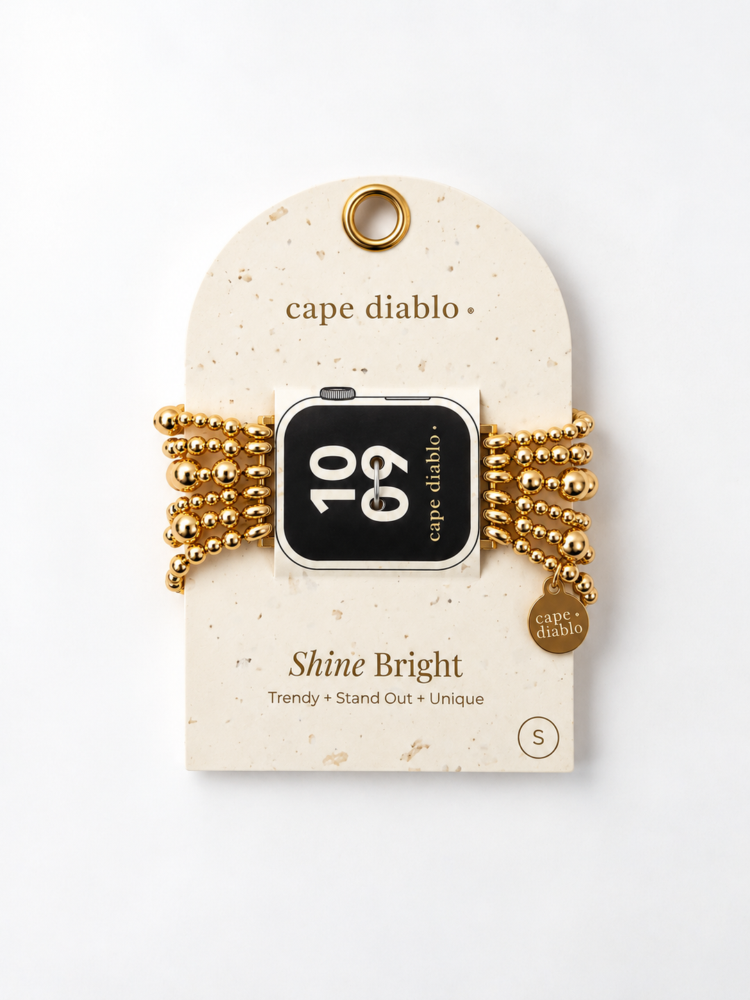 Golden Demure Stretch Apple Watch Band