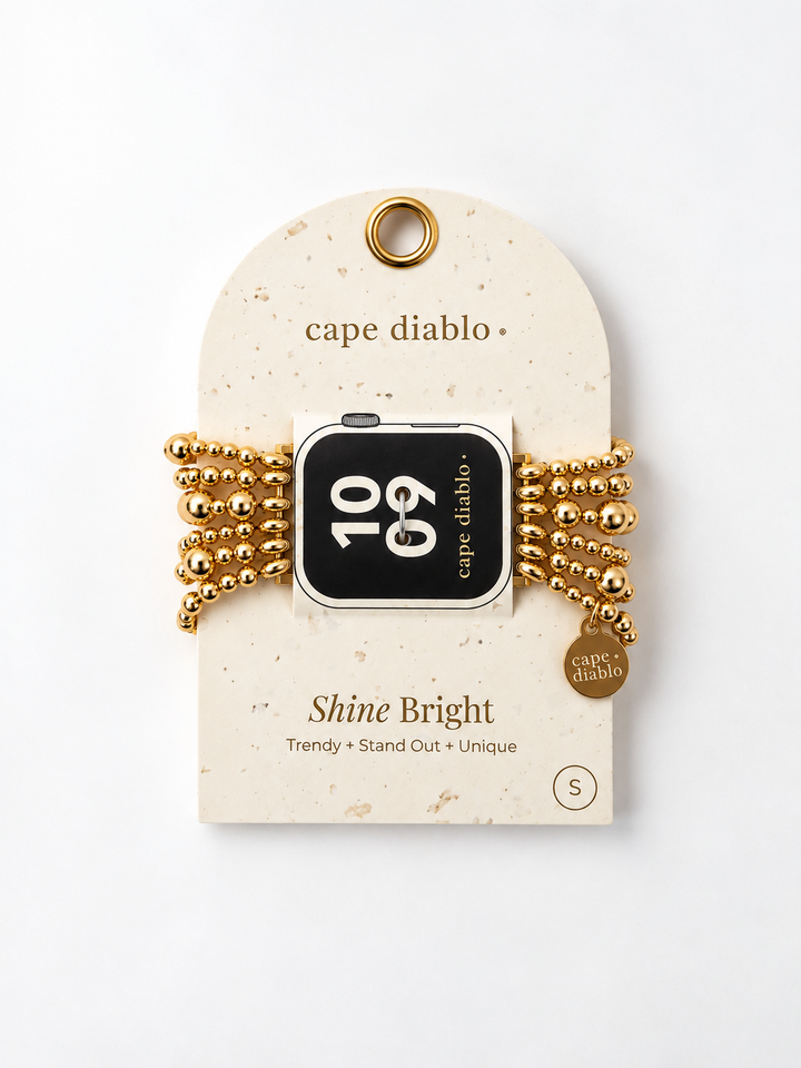 Golden Demure Stretch Apple Watch Band