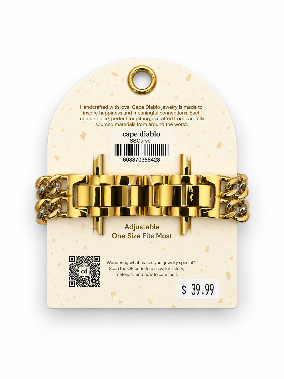 Gold Curve Luxury Apple Watch Band