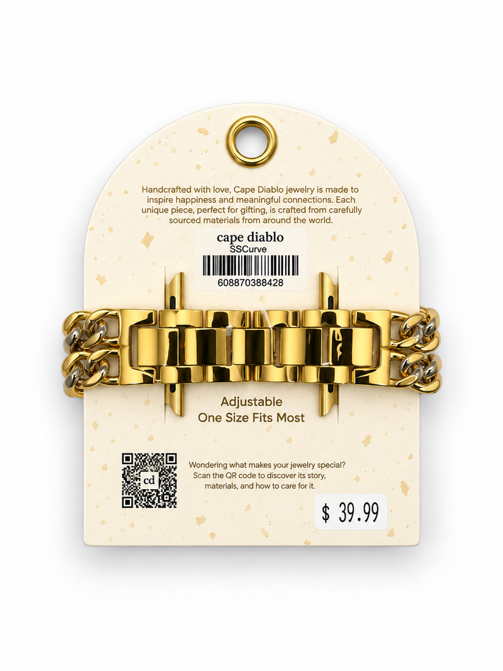 Gold Curve Luxury Apple Watch Band