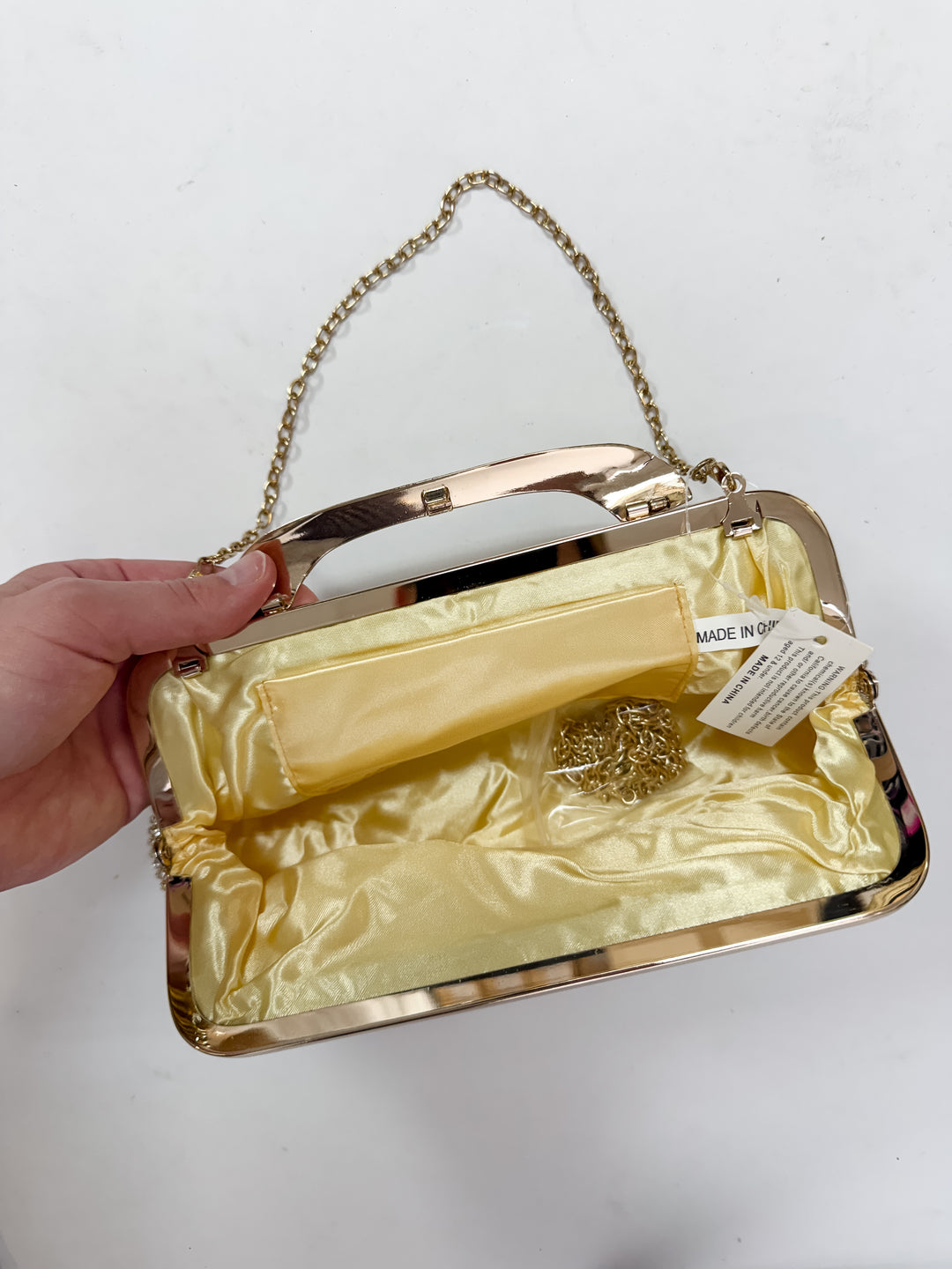 Golden Hour Rhinestone Clutch