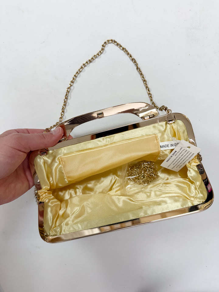 Golden Hour Rhinestone Clutch