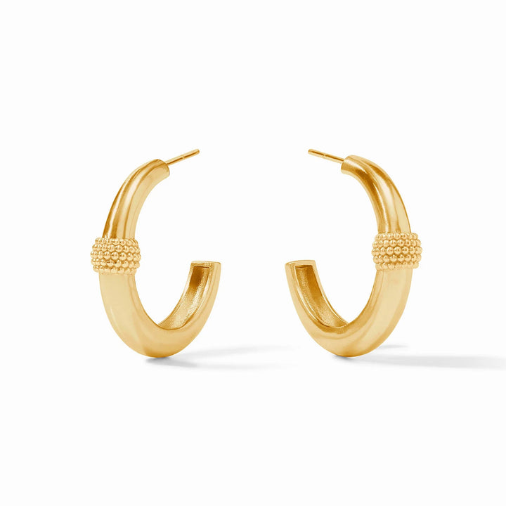 Julie Vos Beaded Station Hoop Earrings
