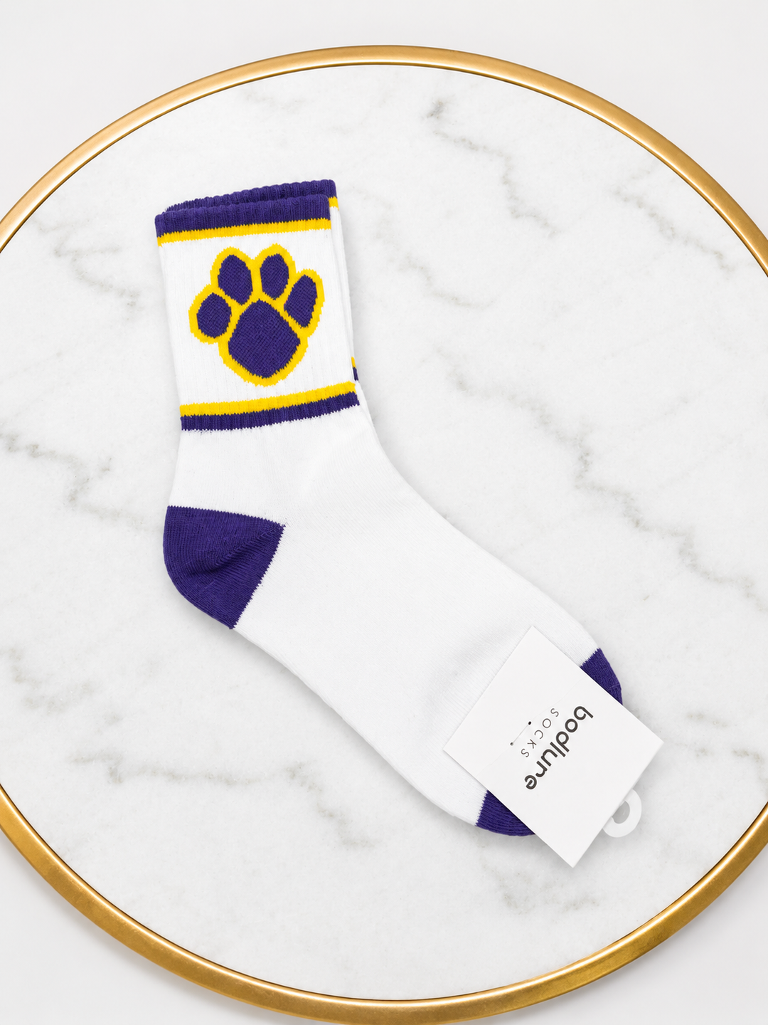 LSU Paw Print Socks