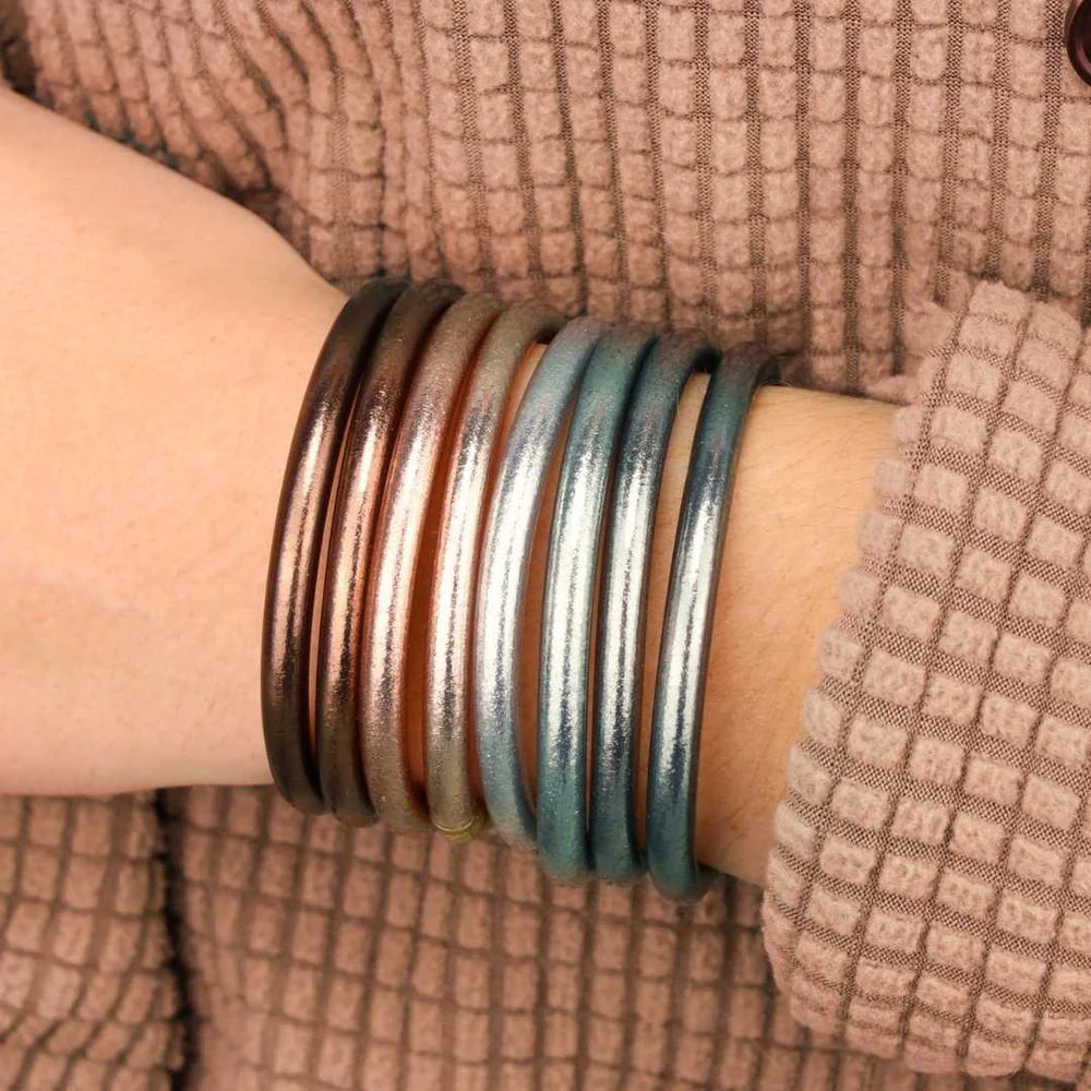 BUDHAGIRL Multi All Weather Bangles (Set of 4)