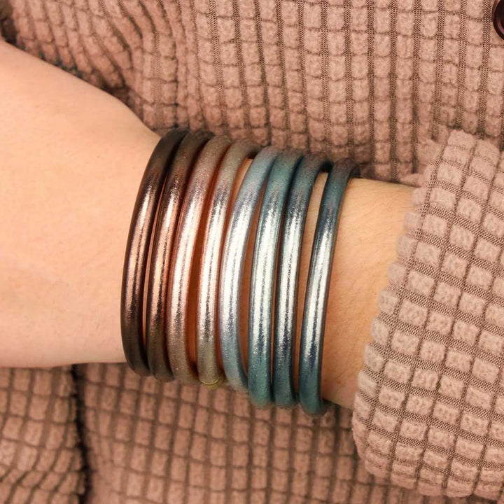 BUDHAGIRL Multi All Weather Bangles (Set of 4)