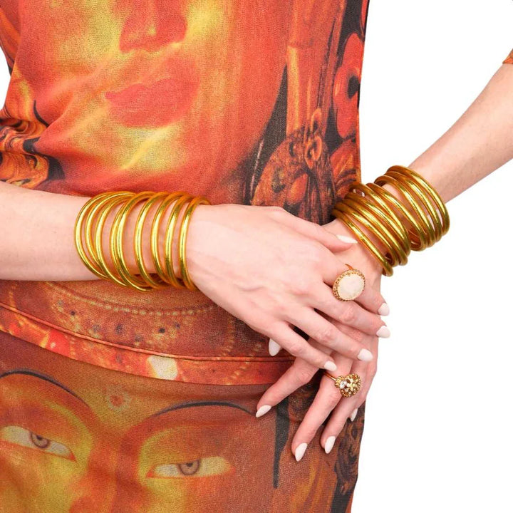 BUDHAGIRL All Weather Bangle (Set of 9)