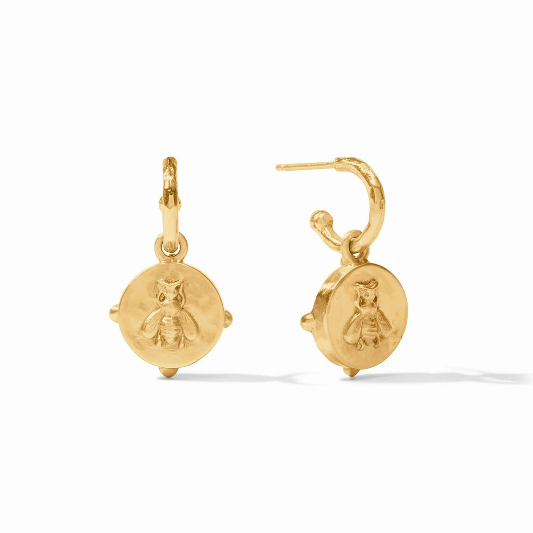 Julie Vos Honeybee Hoop &amp; Charm Earrings