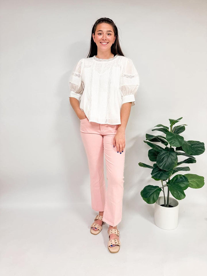 Coastal Dream White Lace Top