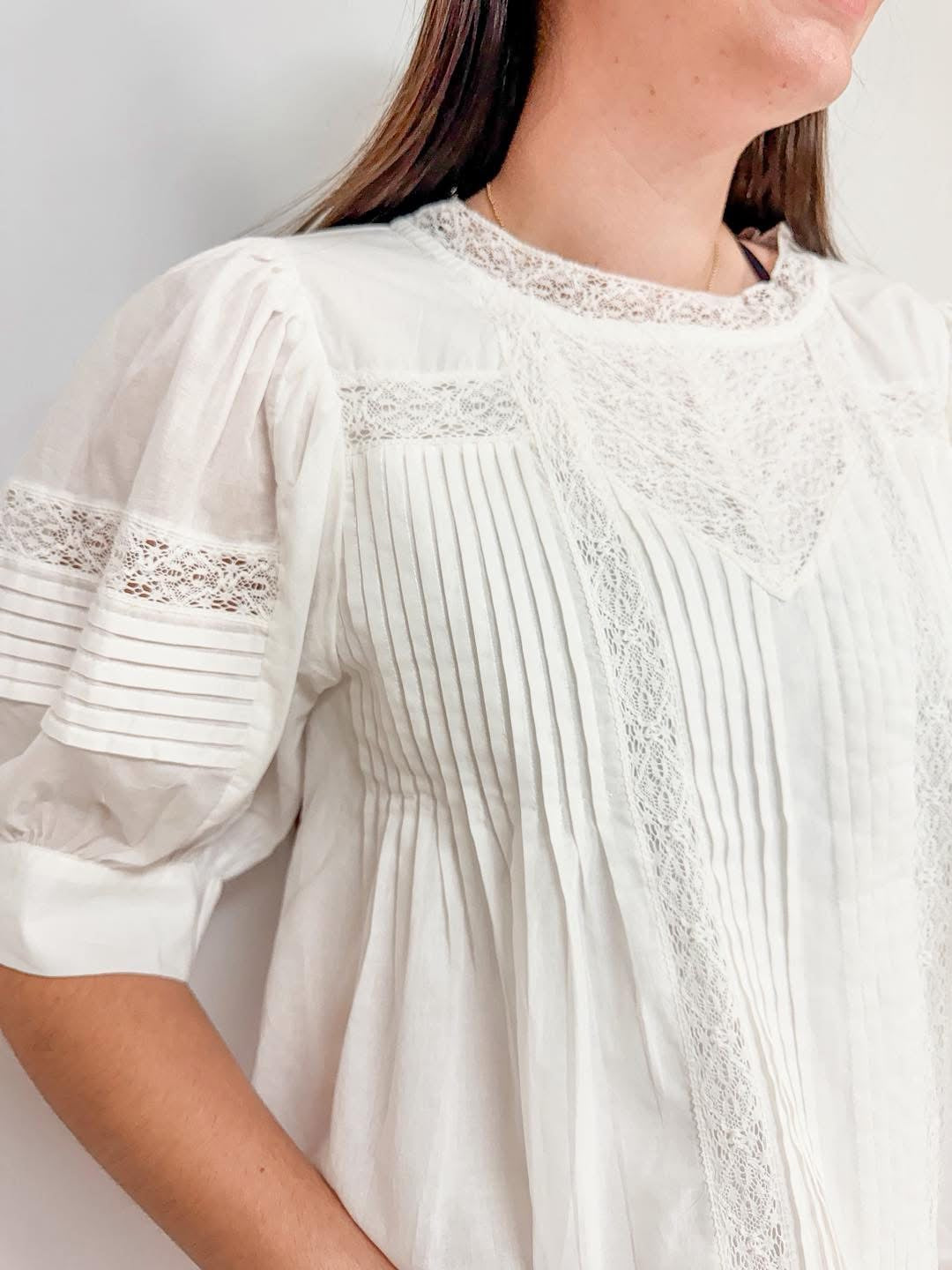 Coastal Dream White Lace Top