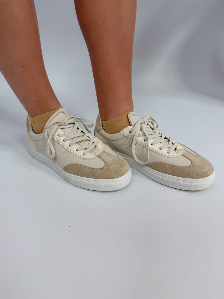 Sprinter Beige Microfiber Sneakers