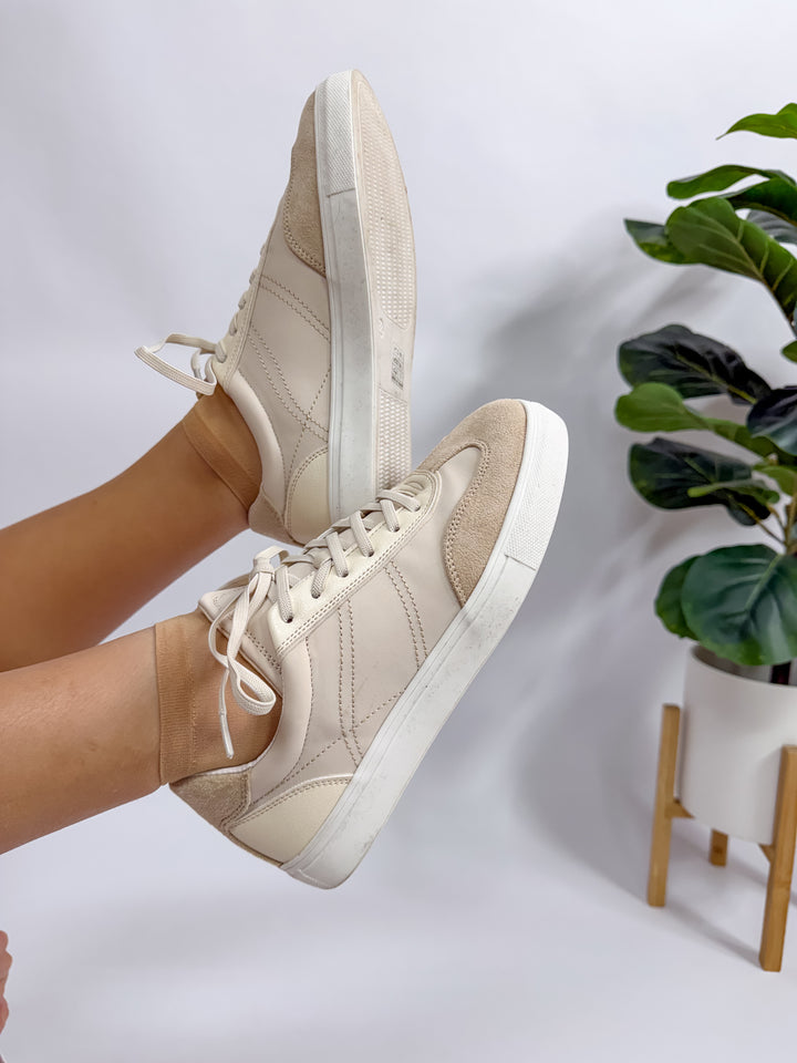Sprinter Beige Microfiber Sneakers