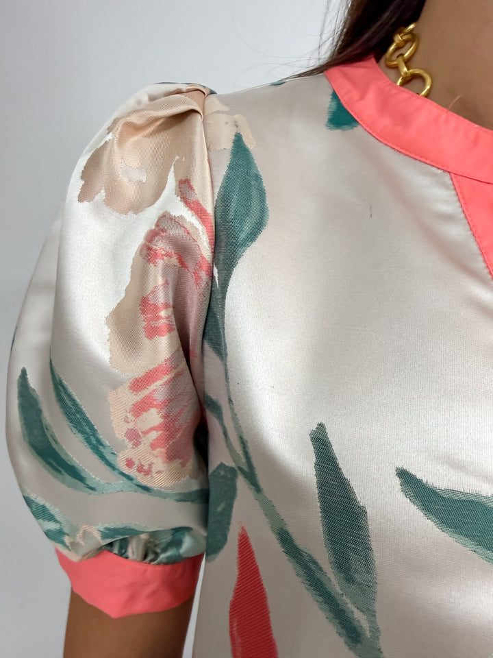 Blush Mix Flower Print Dress