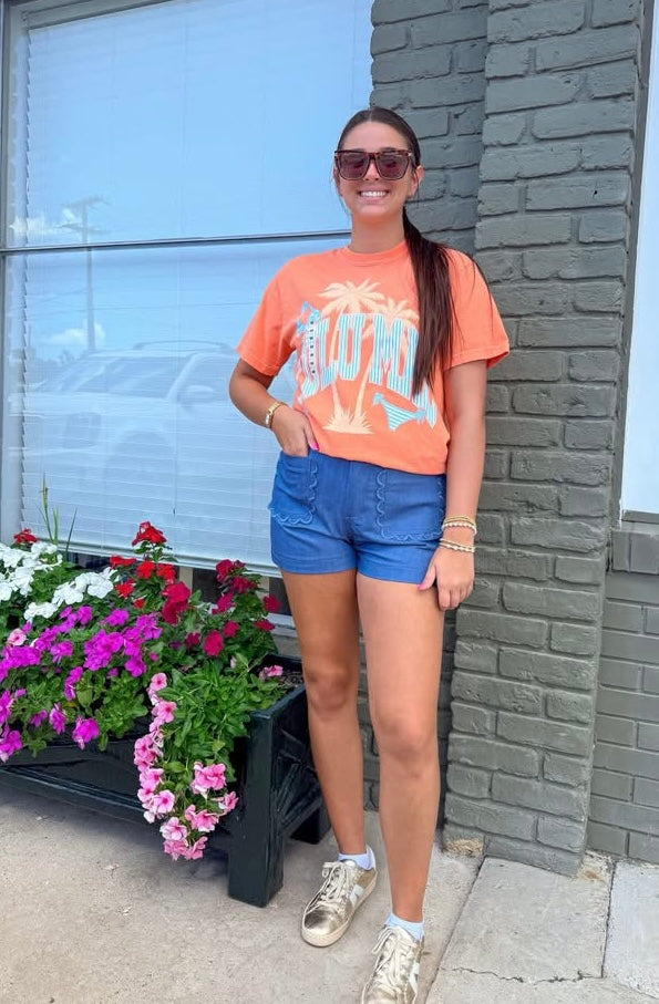 Scallop Pocket Colette Shorts