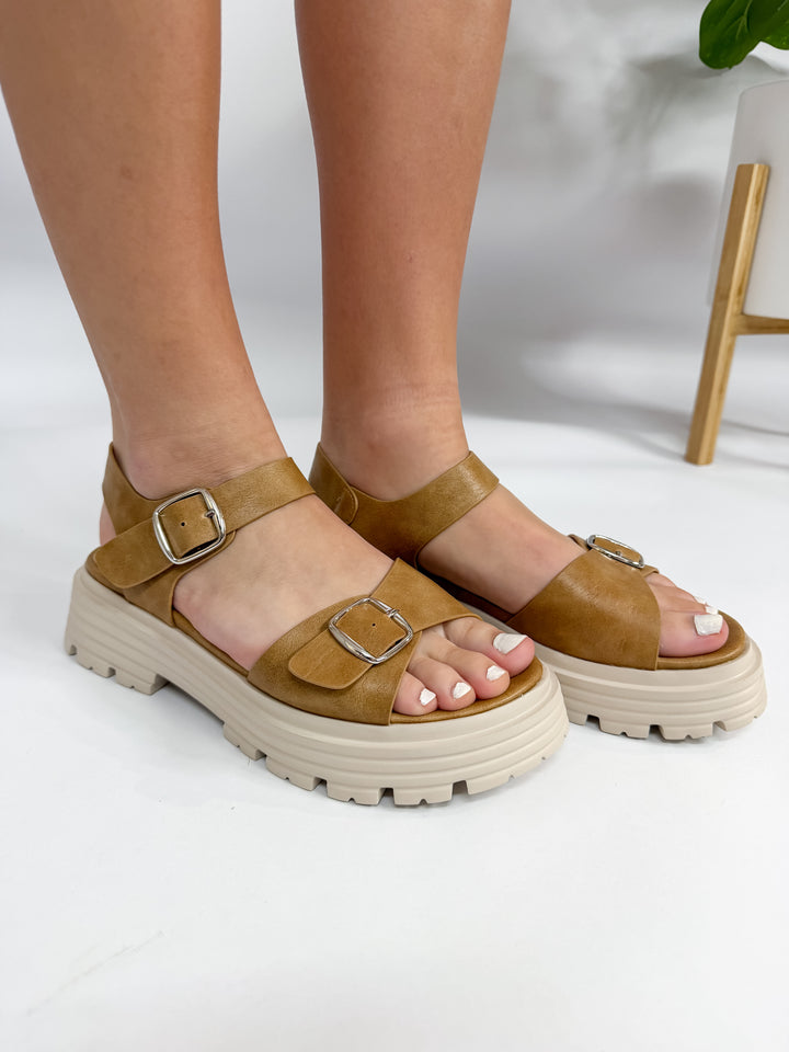 Thats Just Me Caramel Sandals