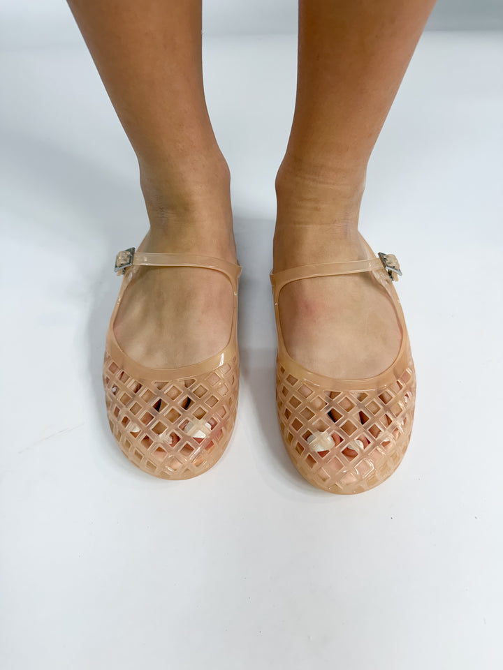MIA Cherri Blush Jelly Sandals