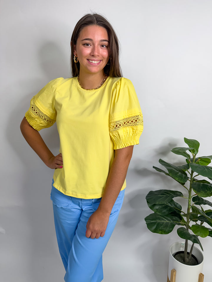 Yellow Pocket of Sunshine Top