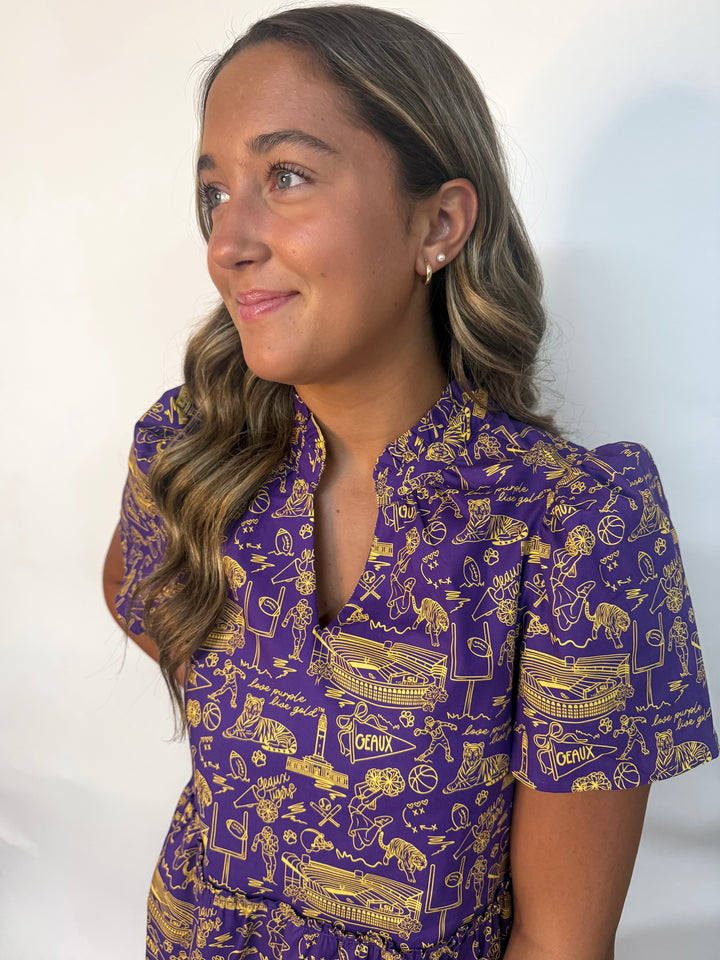 LSU Toile Dress