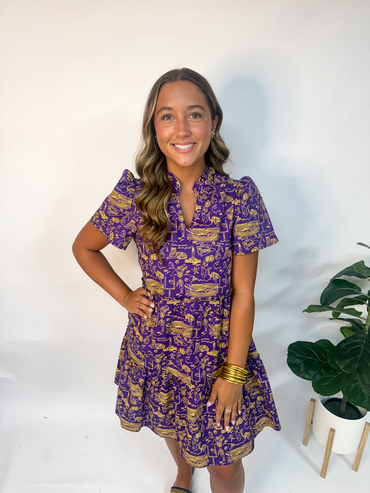 LSU Toile Dress