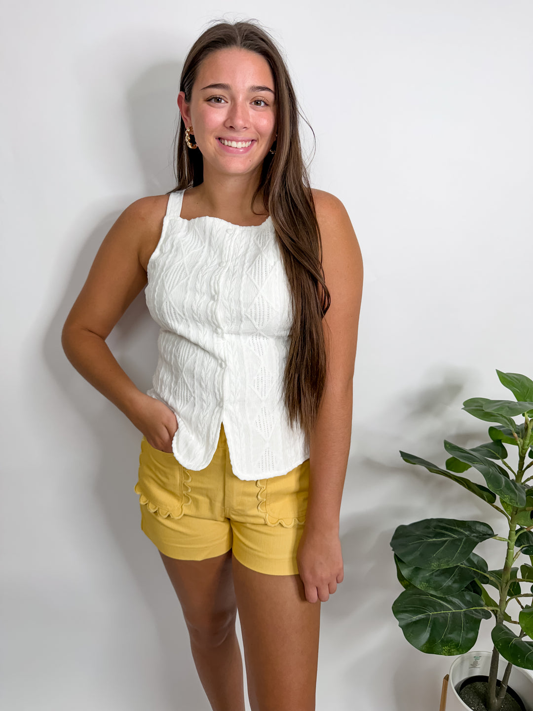 Scallop Pocket Colette Shorts