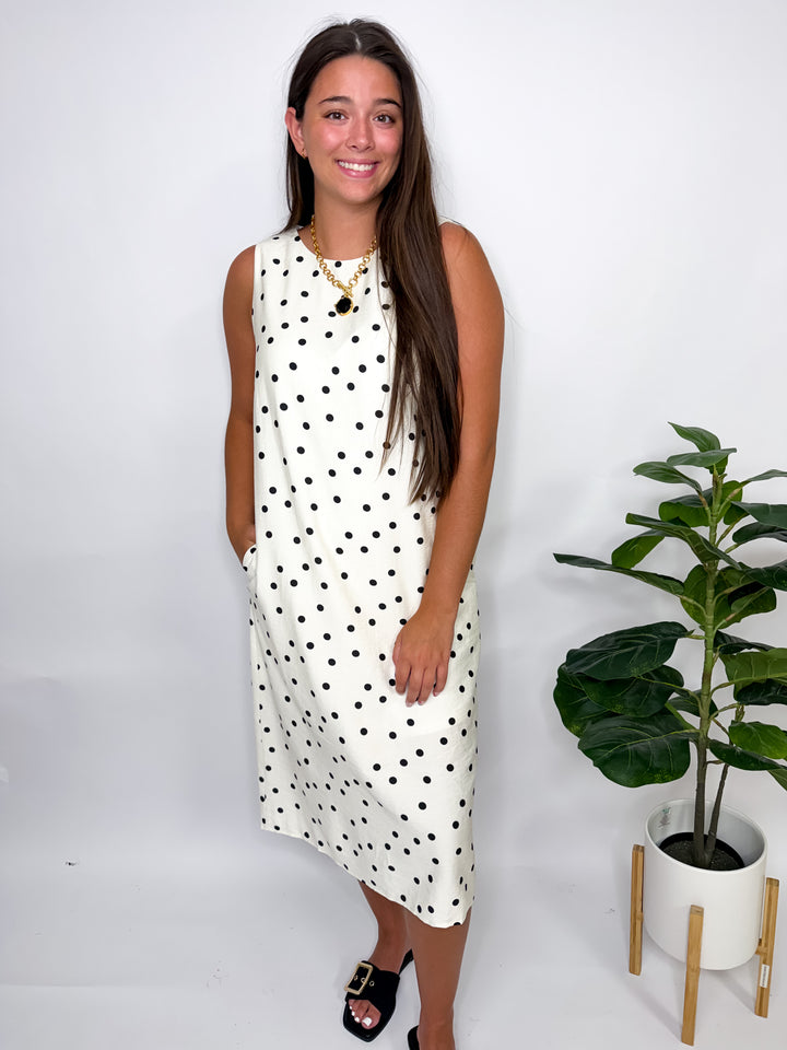 Polka Dot Midi Dress