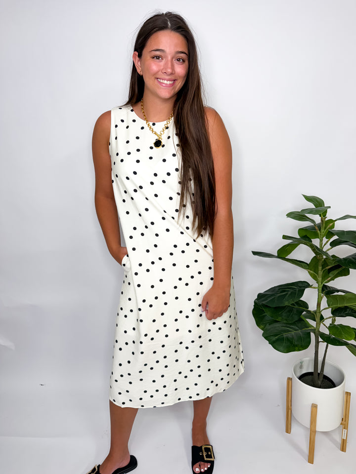 Polka Dot Midi Dress