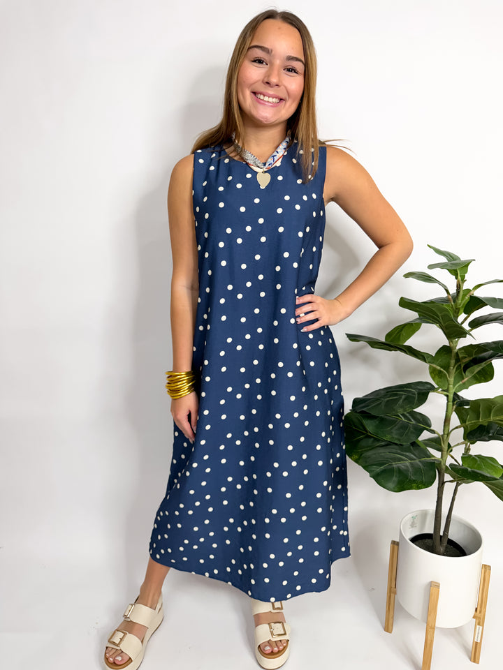 Polka Dot Midi Dress