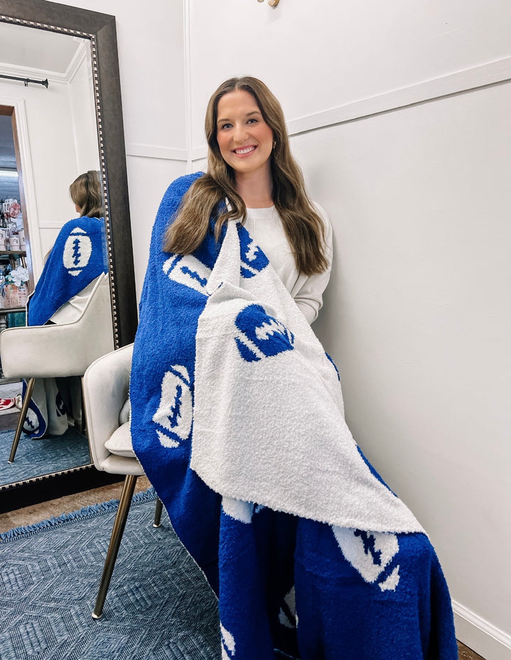 Football Chenille Blanket