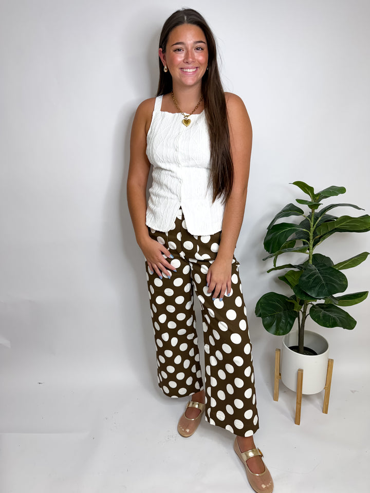Chocolate Polka Dot Pants