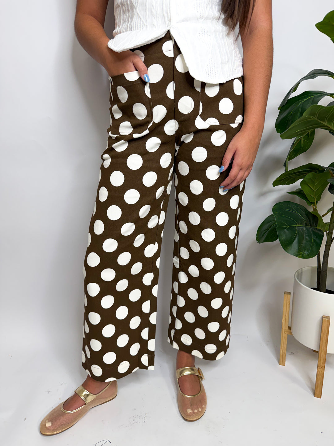 Chocolate Polka Dot Pants