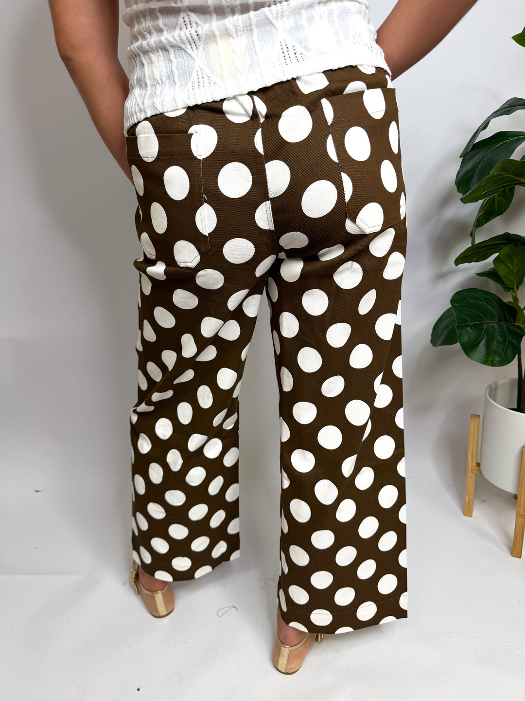 Chocolate Polka Dot Pants