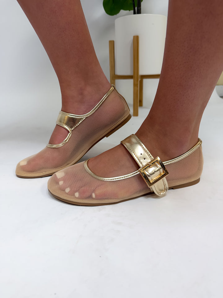 Faye Gold Mary Janes