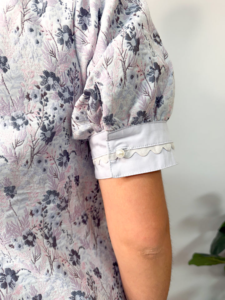 Light Blue Floral Print Dress